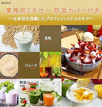 Amazon | BADUS ミキサー 業務用 ブレンダー ジューサー防音